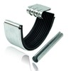 Zinc gutter connector for 33 gutter including bead connector and