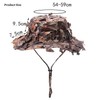 Huakunda Men's Boonie Hat Wide Brim Camouflage Rounded Hats Foldable