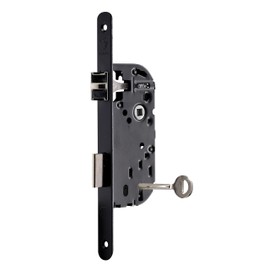 VACHETTE D226R-A40/N/SC 3 Gorges Reversible High Security Key Lock Round End Headrest 40mm Axle Bedroom Door Black Haute Sécurité