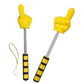 Yeanifeana Classroom Supplies - Classroom Stick Supplies Stainless Steel Telescopic Finger Pointer, for Reading & Lectures on Whiteboards (Yellow)