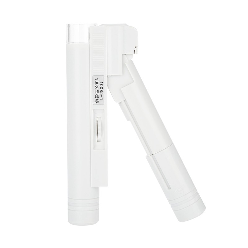 100X Zoom Microscope Double Tube Jewelry Magnifier Pocket Magnifying Glass