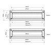 QCAA Solid Brass Mail Slot, with Solid Brass Interior Frame,