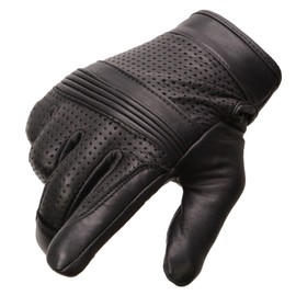 Milwaukee Leather Men’s Touch Screen Premium Leather Perforated Glove w/Flex Knuckles MG7516 (X-Large)