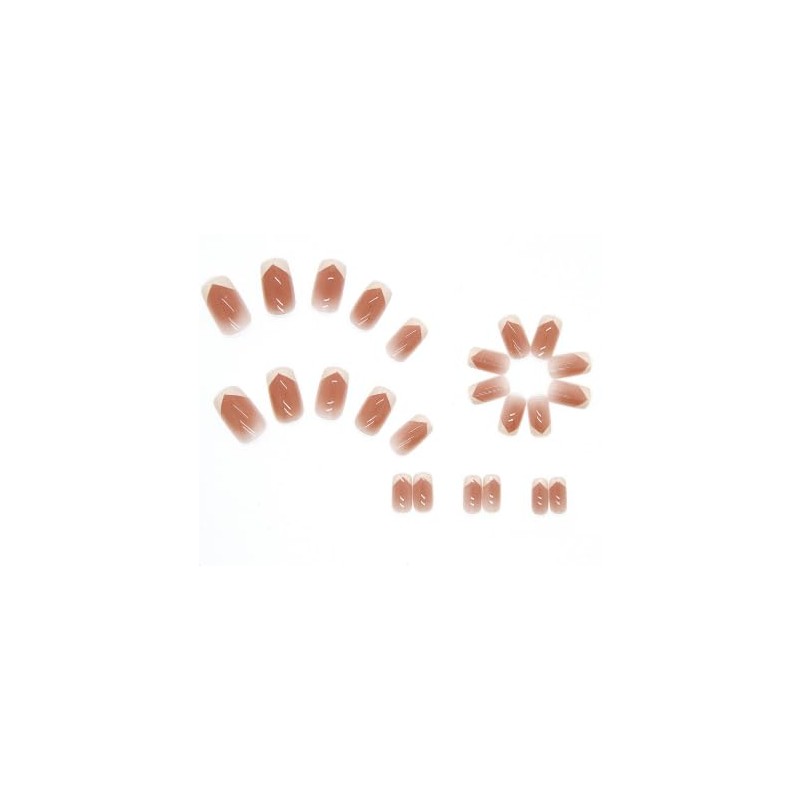 ncip07 False Nail Tip, Short, Nailtips, Cute, Plain, Simple, Self-Nail