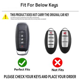 OVIOBOER Pink Soft TPU Key Fob Cover Case Protector for Nissan, Keychain, Accessories for 2023 2024 2025 Rogue Pathfinder and 2024 2025 Sentra Smart Remote Key (For Nissan B)