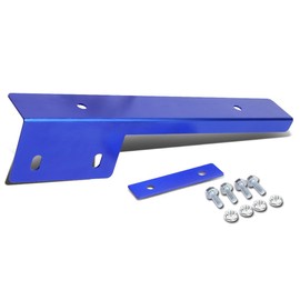 DNA MOTORING Front Bumper License Plate Mount Bracket Relocator Holder Bar Car Front License Plate Mounting Kit with Bolts and Nuts, Blue, LPR-BL