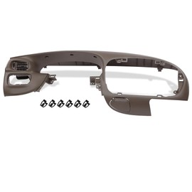 PIT66 Center Front Brown Dash Pad Bezel Cover Compatible with Ford F150/ Ford Expedition 1997 1998 1999 2000 2001 2002 2003
