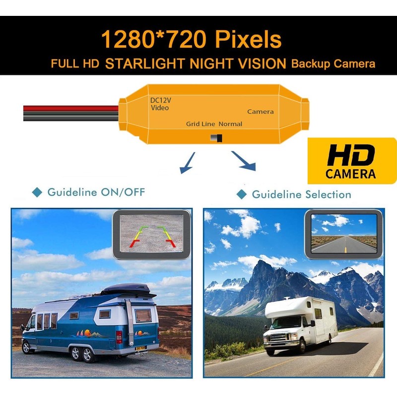 HD 1280x720P Rear View Camera Compatible with Sprinter Viano Vito
