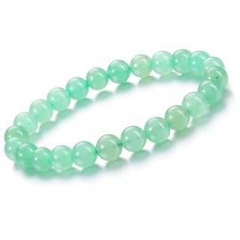 Jovivi Crystal Bracelet Bead Bracelets for Women Men,8mm Natural Green Aventurine Gemstone Beaded Bracelet,Healing Bracelet Womens Mens Jewellery Gifts Christmas Birthday