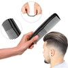 FTONOM5 2 Pcs Pocket Plastic Hair Combs Fine and Standard