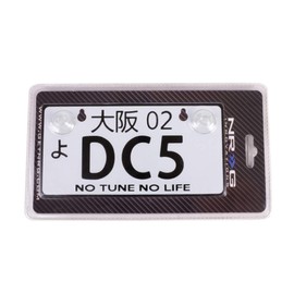 NRG Innovations MP-001-DC5 Aluminum Mini License Plate (JDM Style, Universal Suction-Cup Fit, DC5)