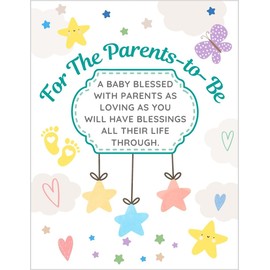 Greeting Card For The Parents-To-Be So Happy For You Religious New Baby Birth Pregnancy Congratulations Your Baby Will Know What It's Like To Grow Up Being Loved By Special People (Mom Dad)