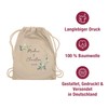 Turnbeutel Rucksack - Taschen - Geschenk Hochzeit mit Namen und