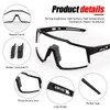 KAPVOE Photochromic Cycling Glasses MTB Clear Mountain Bike Transition Bicycle