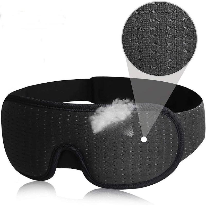 Red Purple Sleep Eye Mask Soft 3D Memory Foam Padded