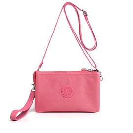 Blostirno Women's Shoulder Bag, Lightweight, Crossbody Bag, Nylon, Waterproof, Mini Bag, Shoulder Bag, Cute, pink, (rose pink)