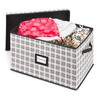 Whitmor Christmas Storage Box with ID Label - Plaid