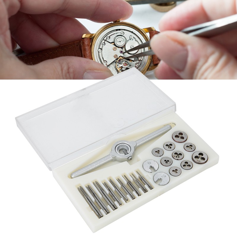 31pcs/set Metal Screw Tap & Die Set External Thread Cutting