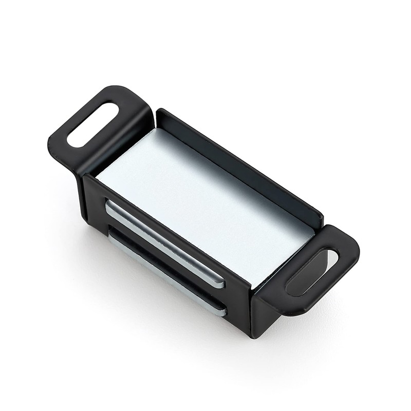 Ravinte 8 Pack Black Magnetic Door Catch, Matte Black Cabinet