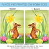 Toland Home Garden Bunny Daffodil 12.5 x 18 Inch Decorative