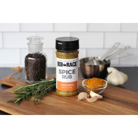Rib Rack Dry Spice Rub - Chicken, 5.5 oz. - Meat Seasoning for BBQ, Grill, Smoker - All Natural Ingredients
