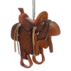 Kurt Adler Resin Western Saddle Christmas Ornaments 2 Assorted