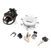 Qiilu Ignition Switch Fuel Gas Seat Lock Key Set for