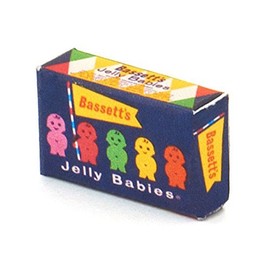 MyTinyWorld 2 x Dolls House Miniature Jelly Baby Box From 1950s