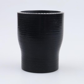 AC PERFORMANCE ID 2-1/8" to 1.75" (54mm to 45mm) Silicone Hose Straight Reducer 3-Ply Reinforced Black, 3" Length