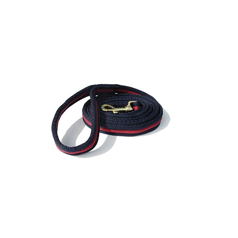 Rhinegold 0 Padded Lead Navy/Burgundy Padded Lead, Navy/Burgundy, One Size