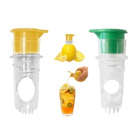 Screw Top Lemon Squeezer, Manual Fruit Press citron, 2025 New Hand Lemons Limes Oranges Citrus Lime Juicer in Home Kitchen for salad Seafood Tea(2 pcs)