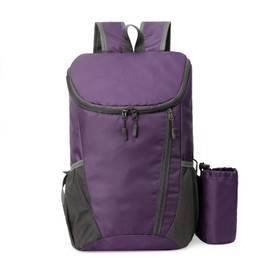 KAMEUN Foldable Backpack, Small Lightweight Rucksack for Men, Waterproof Packable Daypack for Outdoor Sports, Hiking, Travelling, Walking, Camping (G - Purple)