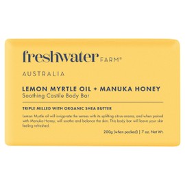 Freshwater Farm Australia Lem Myrt Manu Honey Body Bar, 7 OZ