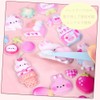 Akkerds Cute Fluffy Soft Stickers 3D Rabbit Marshmallow Stickers are