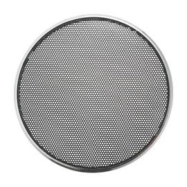 ACROPIX Universal 4" Car Speaker Grills Cover Mesh Round 4 Inch Audio Speaker Subwoofer Guard Protector Case Iron Plating Silver Tone Black - Pack of 1