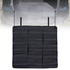 Large Rear Bumper Protector for Cars 38 x 42.5 inches Universal Foldable Bumper Guard from Scratches from Suitcases Pets fits for Cars SUVs Trunk Black