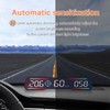 7 Inch Car LED HUD Display Time Speedometer Display Over