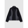 JAJU [JAJU] Women's Crisp Color-Blocked Jumper_Black