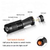 GaiGaiMall 4 Colors Flashlights Including Red Green Blue Black Light