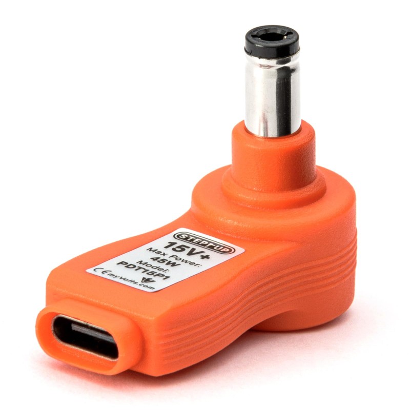 myVolts Step-Up USB-C to 15V DC Power Tip compatible with