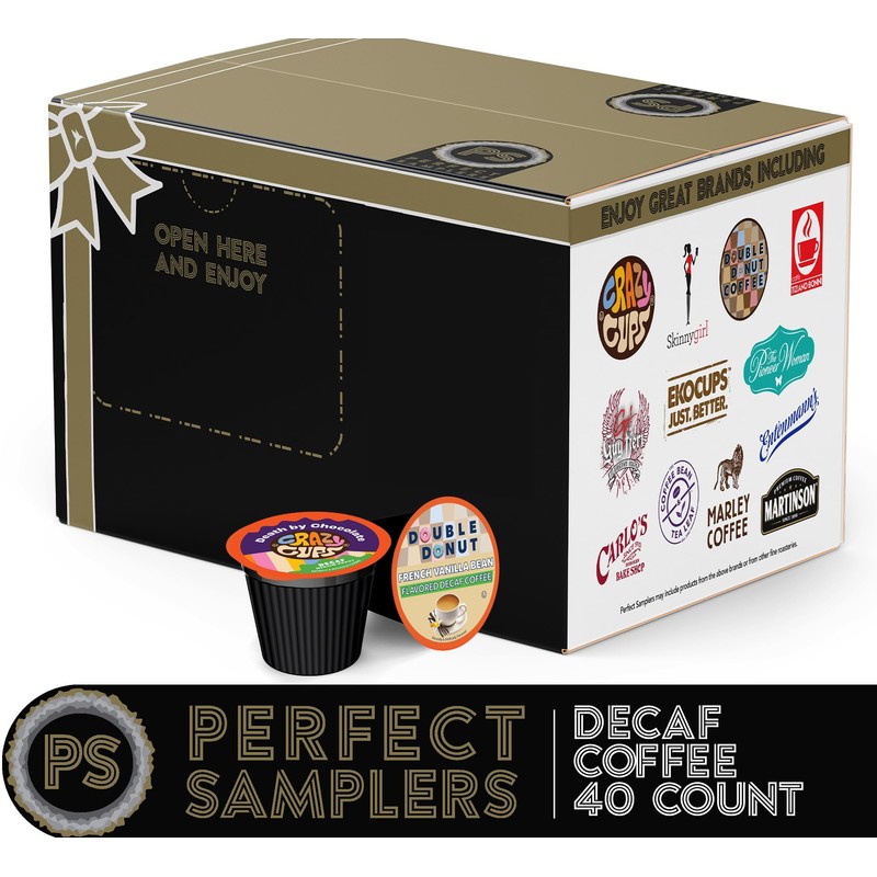 Crazy Cups Perfect Samplers Single Serve & Decaf K Cups