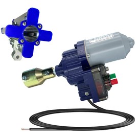 UYGALAXY 100W Greenhouse Film Roll Up Side Motor 1 3/8" Roll Bar Adapter + Precise Bearing Climber for Greenhouse Automatic Ventilation (with Creeper)