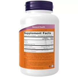  NOW Sunflower Lecithin 1200 mg with Phosphatidyl Choline 100 Softgels 