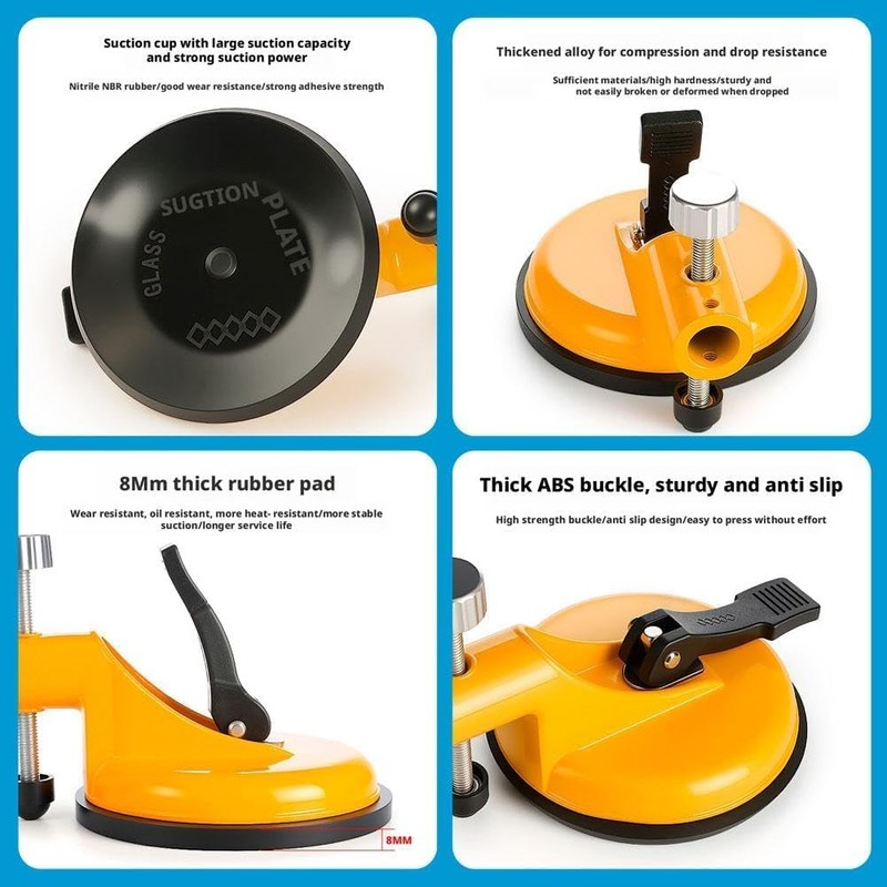 Adjustable Vacuum Suction Cups for Seam-Joining Leveling, Floor Gap Fixer