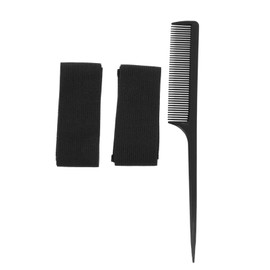 Baluue 1 Set Wig Elastic Band Ties Removable Wig Strap Sticky Straps Protective Hair Bands Gripper Elastics Stretchy Cable Ratchet Headbands Trouser Cable Ties Tricep Brace Black Fabric