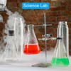 PATIKIL Erlenmeyer Flask, 12 Pcs 100ml 3.4oz Narrow Mouth Graduated