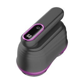 UUE Fusselrasierer, Elektrisch Fusselentferner, Lint Remover, USB wiederaufladbar, mit LED-Anzeige, Klappbarer Griff, grau, für Pullover, pillingartige Kleidun, Decken