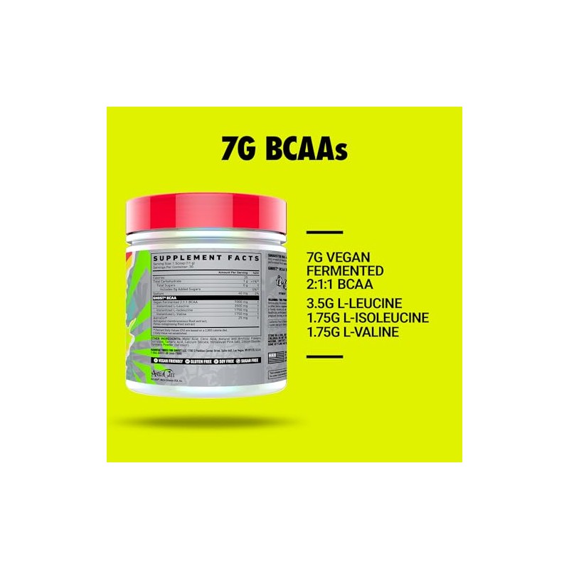 Ghost BCAA Aminoácidos 30 porciones Suplemento, Pineapple