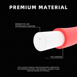 SF WF5F 100FT Fly Fishing Line Weight Forward Floating Fly Line for Fly Fishing Double Welded Loops Pink