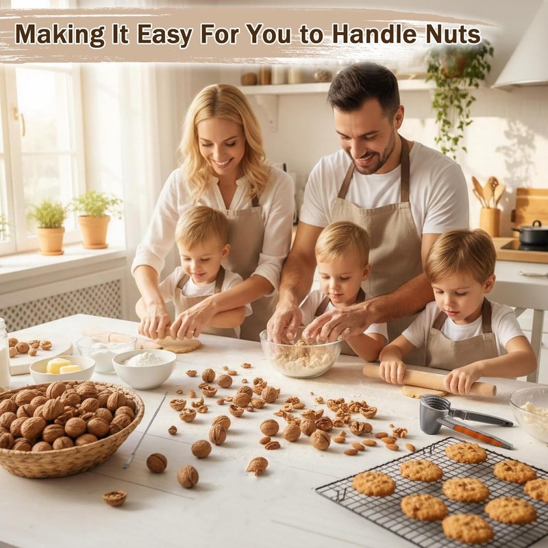 Herramienta Cascanueces, Pinza para Nueces, Fabricado en Acero Inoxidable, Tiene